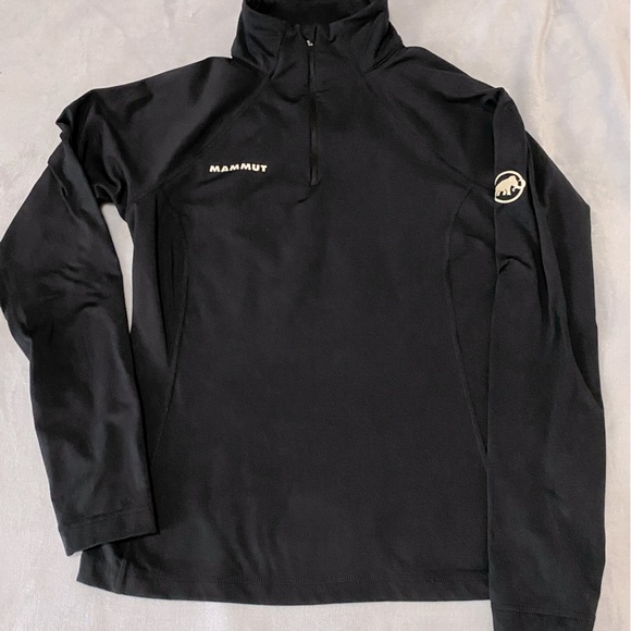 Mammut 1/4 zip black pullover top - Picture 1 of 7